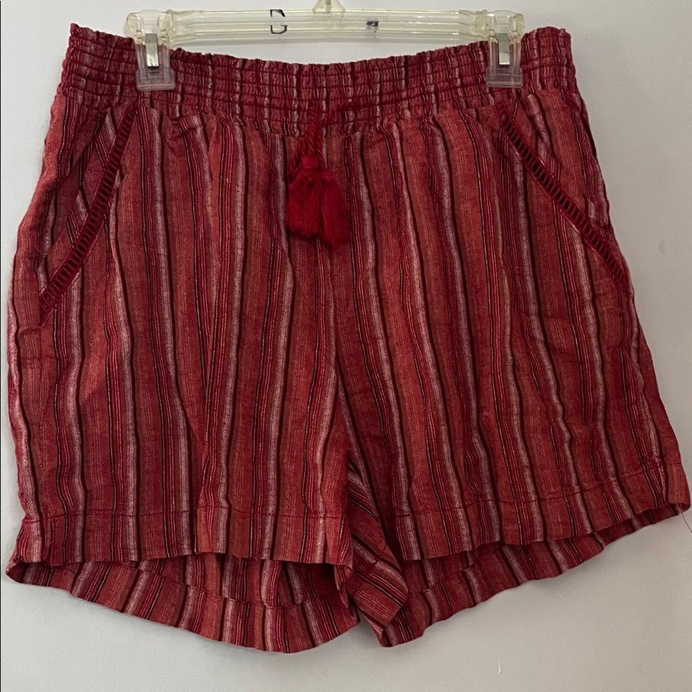 Briggs New York Red Striped Women's Bermudas